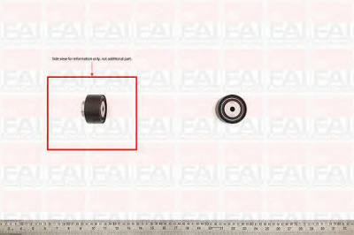 FAI AUTOPARTS t9271 -  Паразитный / Ведущий ролик, зубчатый ремень